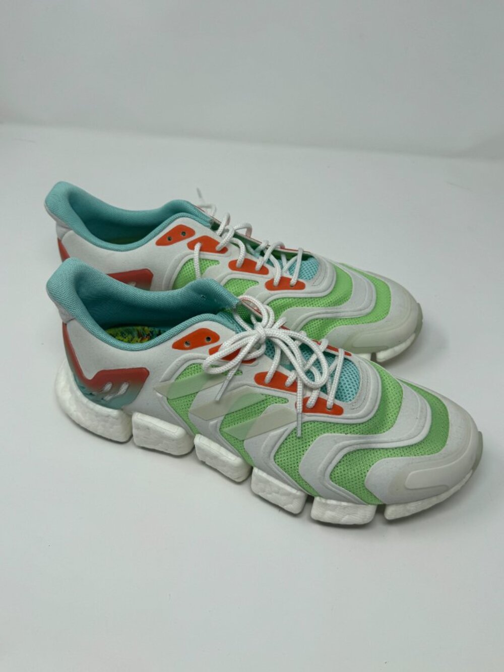 Adidas Climacool FX7843 Running Sneakers White Green Orange Men's Size 10